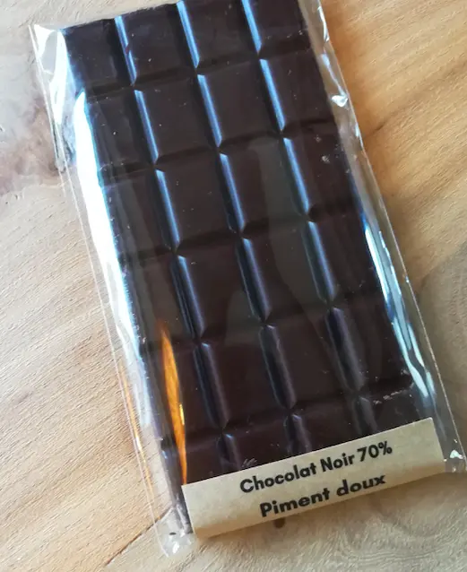 Chocolat noir : Piment doux