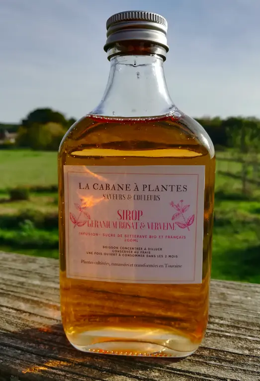 Sirop de geranium rosat - verveine
