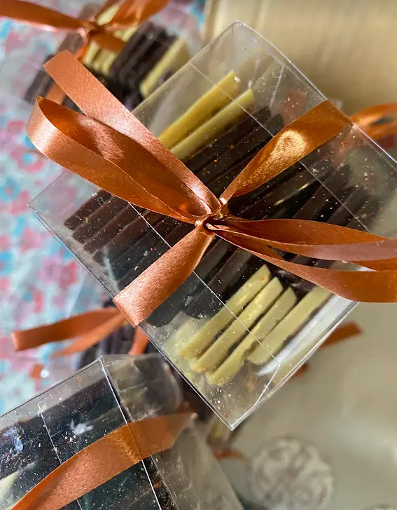 Assortiment de mini tablettes de chocolat aux plantes