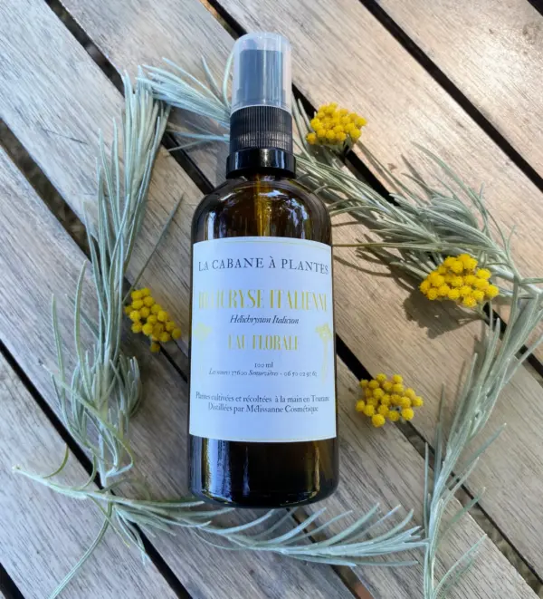 Hydrolat – Eau florale d’Hélichryse Italienne Hydrolat - Eau florale d'Hélichryse Italienne